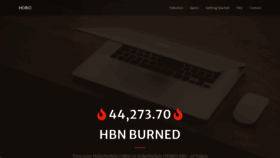 What Hobotoken.com website looked like in 2021 (3 years ago)