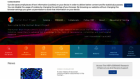What Humanbrainproject.eu website looked like in 2021 (3 years ago)