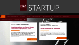 What Hk2-startup.de website looked like in 2021 (3 years ago)
