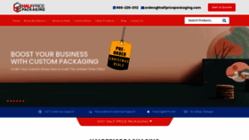 What Halfpricepackaging.com website looked like in 2021 (3 years ago)