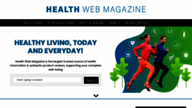 What Healthwebmagazine.com website looked like in 2021 (3 years ago)