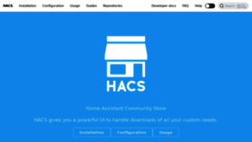 What Hacs.xyz website looked like in 2021 (3 years ago)