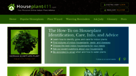 What Houseplant411.com website looked like in 2021 (3 years ago)