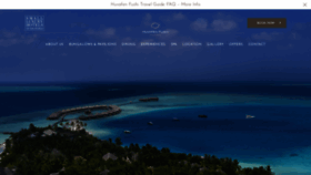 What Huvafenfushi.com website looked like in 2021 (3 years ago)