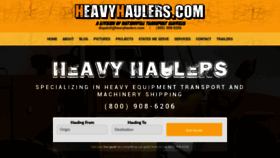 What Heavyhaulers.com website looked like in 2021 (3 years ago)