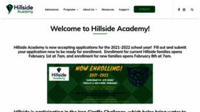 What Hillsideacademy.com website looked like in 2021 (5 years ago)