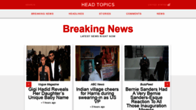 What Headtopics.com website looked like in 2021 (3 years ago)