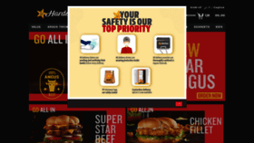 What Hardees.qa website looked like in 2021 (3 years ago)