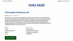 What Hofa.mobi website looked like in 2021 (3 years ago)