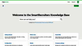 What Help.smartrecruiters.com website looked like in 2021 (3 years ago)