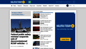 What Halifaxtoday.ca website looked like in 2021 (3 years ago)