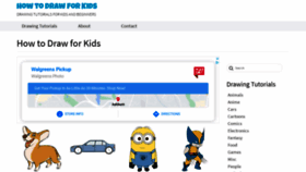 What Howtodrawforkids.com website looked like in 2021 (3 years ago)