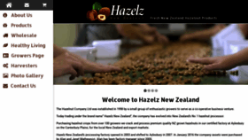 What Hazelnut.co.nz website looked like in 2021 (3 years ago)