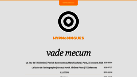 What Hypnodingues.org website looked like in 2021 (3 years ago)