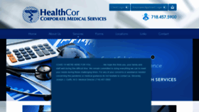 What Healthcor.org website looked like in 2021 (3 years ago)