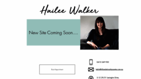 What Haileewalker.com.au website looked like in 2021 (3 years ago)