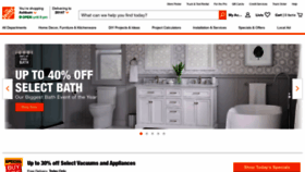 What Homedepot.com website looked like in 2021 (3 years ago)