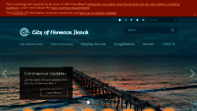 What Hermosabeach.gov website looked like in 2021 (3 years ago)
