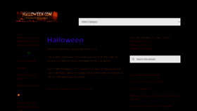 What Halloween.com website looked like in 2021 (3 years ago)