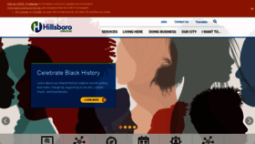 What Hillsboro-oregon.gov website looked like in 2021 (3 years ago)