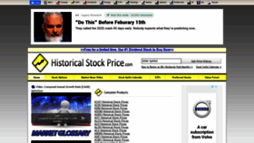 What Historicalstockprice.com website looked like in 2021 (3 years ago)