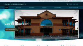 What Hillcenter4derm.com website looked like in 2021 (3 years ago)