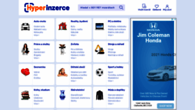 What Hyperinzerce.cz website looked like in 2021 (3 years ago)