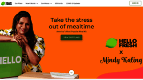 What Hellofresh.com website looked like in 2021 (3 years ago)