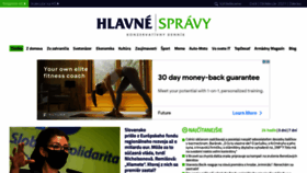 What Hlavnespravy.sk website looked like in 2021 (4 years ago)