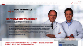 What Herzrhythmuszentrum.ch website looked like in 2021 (3 years ago)