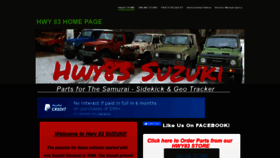 What Hwy83suzukisalvage.com website looked like in 2021 (3 years ago)