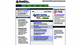 What Hostsite.com website looked like in 2021 (3 years ago)