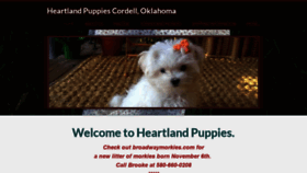 What Heartlandpuppiesok.com website looked like in 2021 (3 years ago)