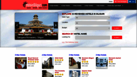 What Hotelsinsiliguri.com website looked like in 2021 (3 years ago)