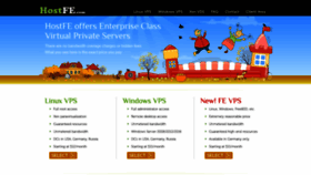 What Hostfe.com website looked like in 2021 (3 years ago)