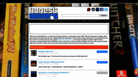 What Honestgamers.com website looked like in 2021 (3 years ago)