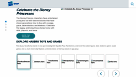 What Hasbro.com website looked like in 2021 (3 years ago)