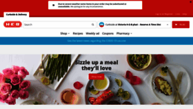 What Heb.com website looked like in 2021 (3 years ago)