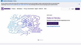 What Heroku.com website looked like in 2021 (3 years ago)
