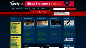 What Hockeydb.com website looked like in 2021 (3 years ago)