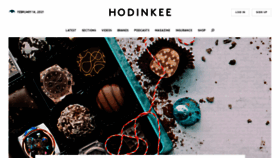 What Hodinkee.com website looked like in 2021 (3 years ago)