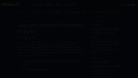 What Html.it website looked like in 2021 (4 years ago)