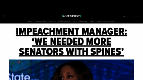What Huffingtonpost.com website looked like in 2021 (3 years ago)