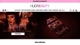 What Hudabeauty.com website looked like in 2021 (3 years ago)