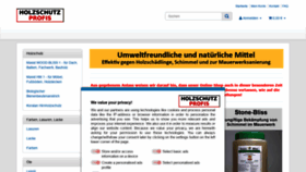 What Holzschutz-profis.de website looked like in 2021 (3 years ago)