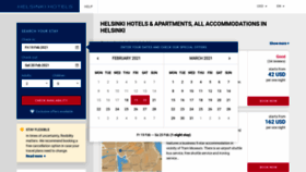 What Helsinkishotels.com website looked like in 2021 (3 years ago)