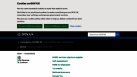 What Hmrc.gov.uk website looked like in 2021 (4 years ago)