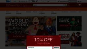 What Halloweencostumes.co.uk website looked like in 2021 (3 years ago)