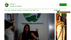What Healthyfy.com website looked like in 2021 (4 years ago)