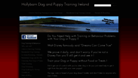 What Hollybarndogtraining.com website looked like in 2021 (4 years ago)
